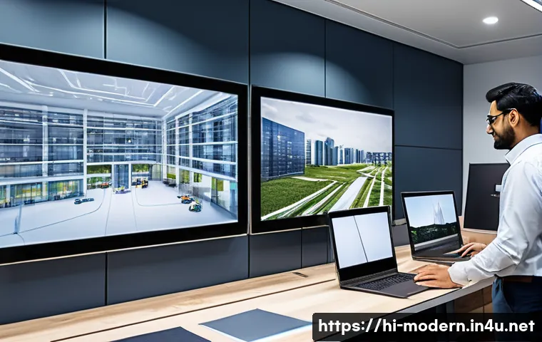 현대건축물 드론 활용 건설 기술 관련 이미지 1